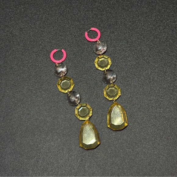 ASOS statement lucite dangle earrings - Picture 2 of 3